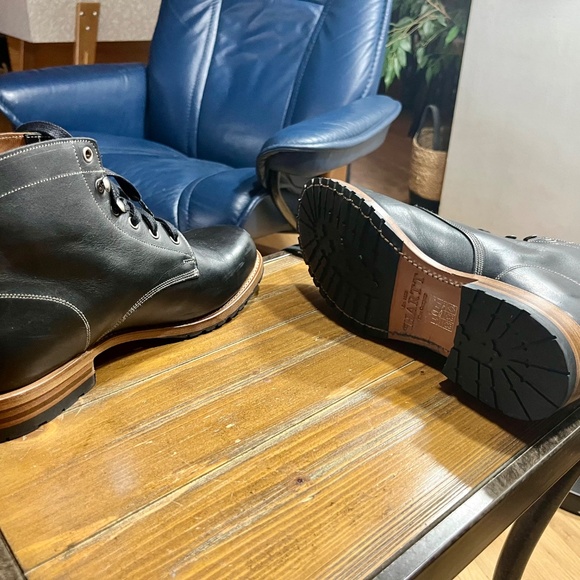 HARTT Ammo Black Leather Combat Boots, Size 9d - Picture 2 of 13